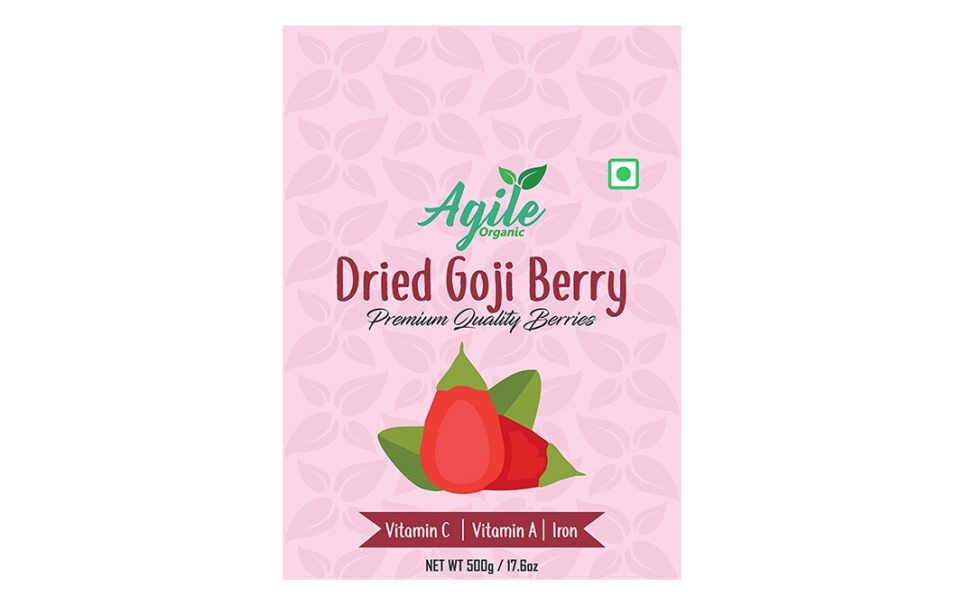 Agile Organic Dried Goji Berry    Box  500 grams